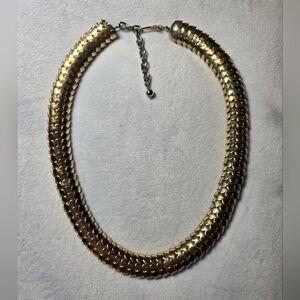 Vintage Elegant Gold Chain Necklace, 15"+2"